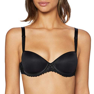 Chantelle EVERY CURVE, Außenträger Memory Foam-BH, Damen Unterwäsche, Schwarz, 75G im Sale